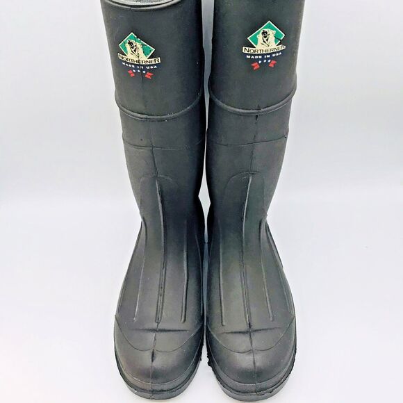 Northerner Waterproof Rubber Rain Boots Men 6 Women 8 Brown Chore Farm USA Made - Picture 7 of 12